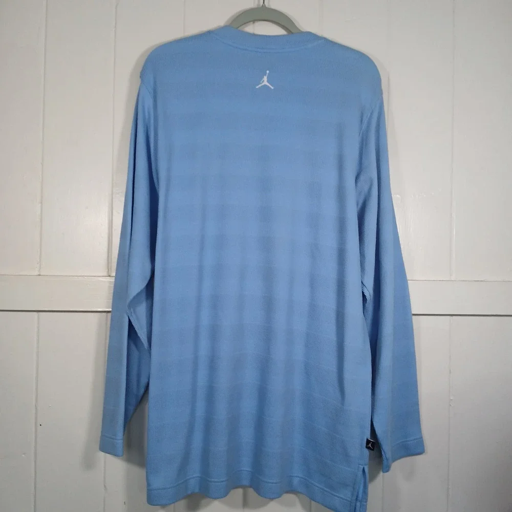 Jordan Light Blue Long Sleeve Tee with White Jumpman